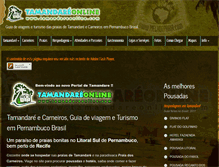 Tablet Screenshot of praiadetamandarecarneiros.com